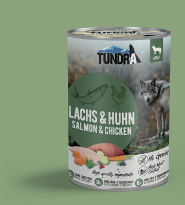 Mokra karma dla psów Tundra z kurczakiem i łososiem