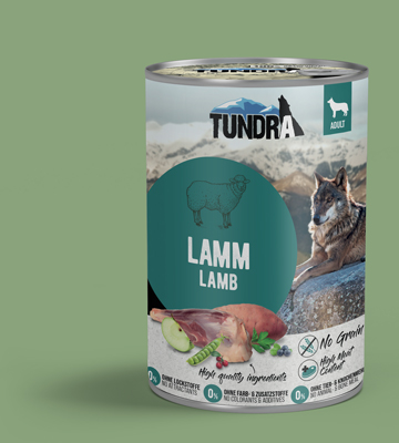 Tundra lamb wet food for dogs