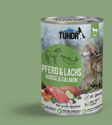 Mokra karma dla psów Tundra z łososiem dla koni