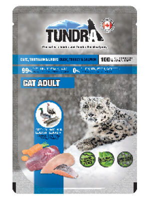 Mokra karma dla kota Tundra z kaczką, indykiem i łososiem