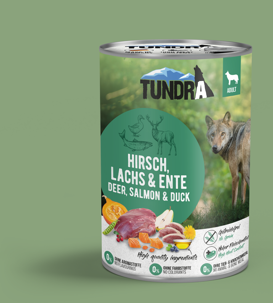Tundra Dog Hirsch Lachs Ente Nassfutter